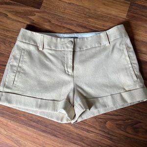 Express Glittery Beige Shorts